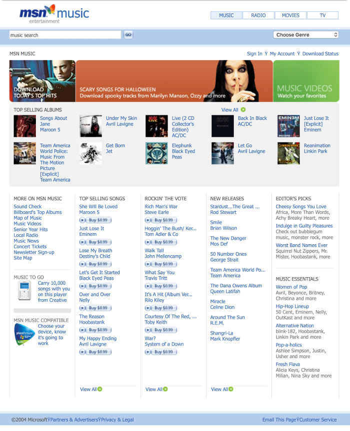 MSN Music 2004
